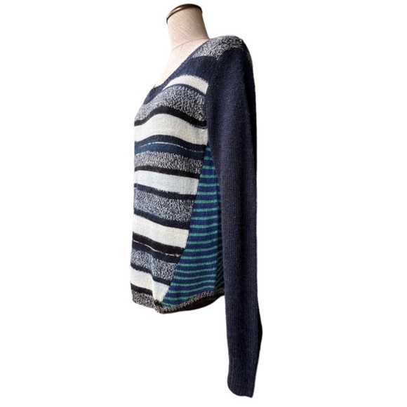 Prana Seffi Acrylic Wool Multicolor Striped Sweater Large NWT - Picture 3 of 8